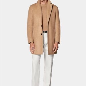 Camel Tan Trench Coat for Men
